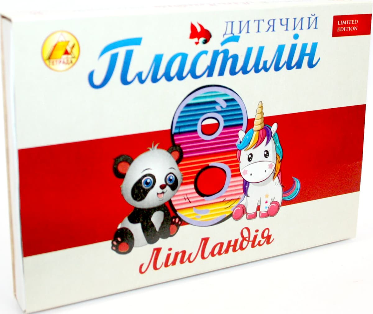 Пластилін "Тетрада" Ліпландія/Пластіленд 8 кольор. 160гр — купити | Канцелярський Сад