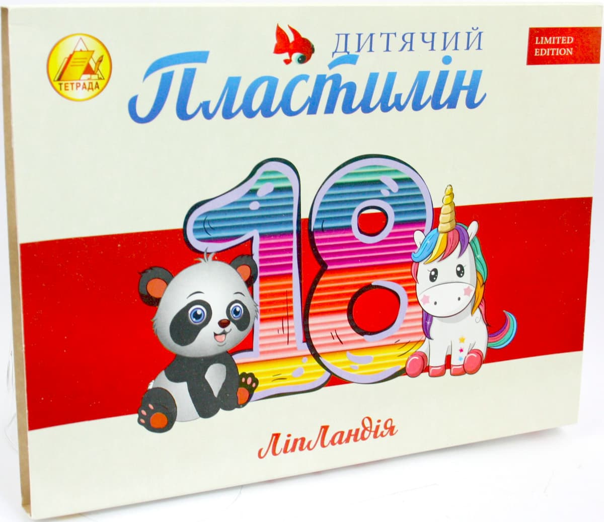 Пластилін "Тетрада" Ліпландія/Пластіленд 18 кольор. 360гр — купити | Канцелярський Сад