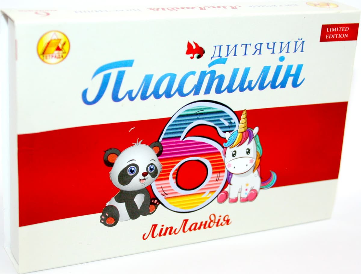 Пластилін "Тетрада" Ліпландія/Пластіленд 6 кольор. 110гр №461374/461341 — купити | Канцелярський Сад