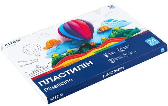 Пластилін "Kite" Classic 24 кольор. 480гр №K-089 — купити | Канцелярський Сад