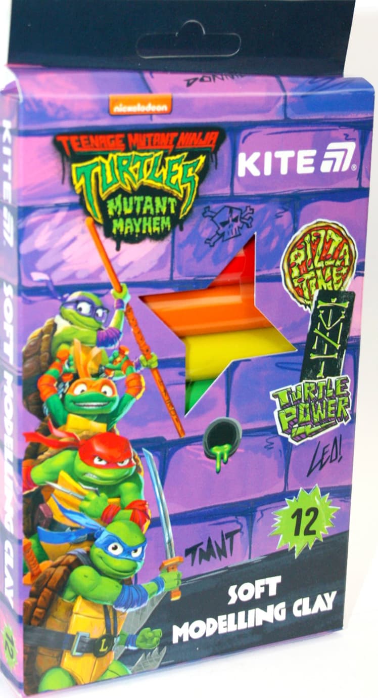 Пластилін "Kite" NT 12 кольор. 200гр воск. №NT25-086 — купити | Канцелярський Сад