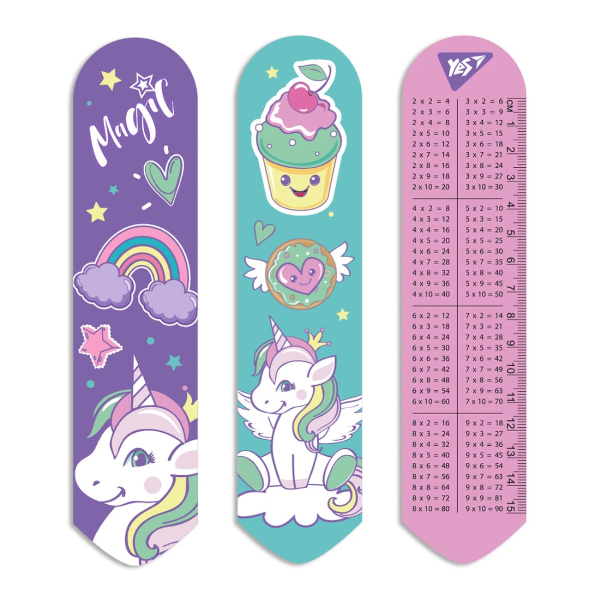 Закладка "Yes" №708154 Glamour unicorn 2D — купити | Канцелярський Сад