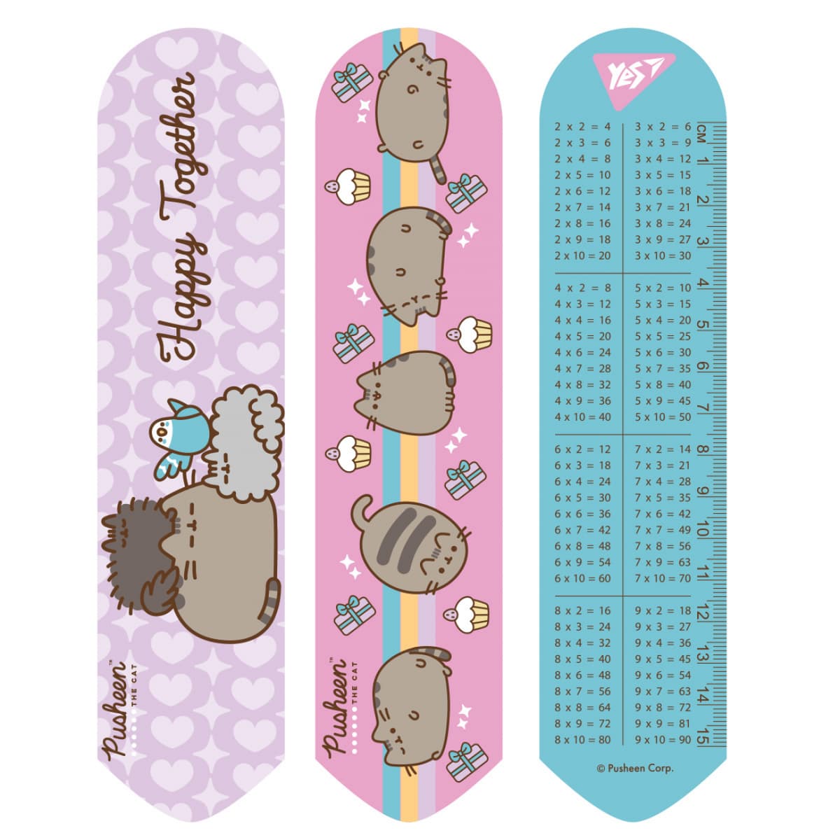 Закладка "Yes" №708132 Pusheen friends 2D — купити | Канцелярський Сад