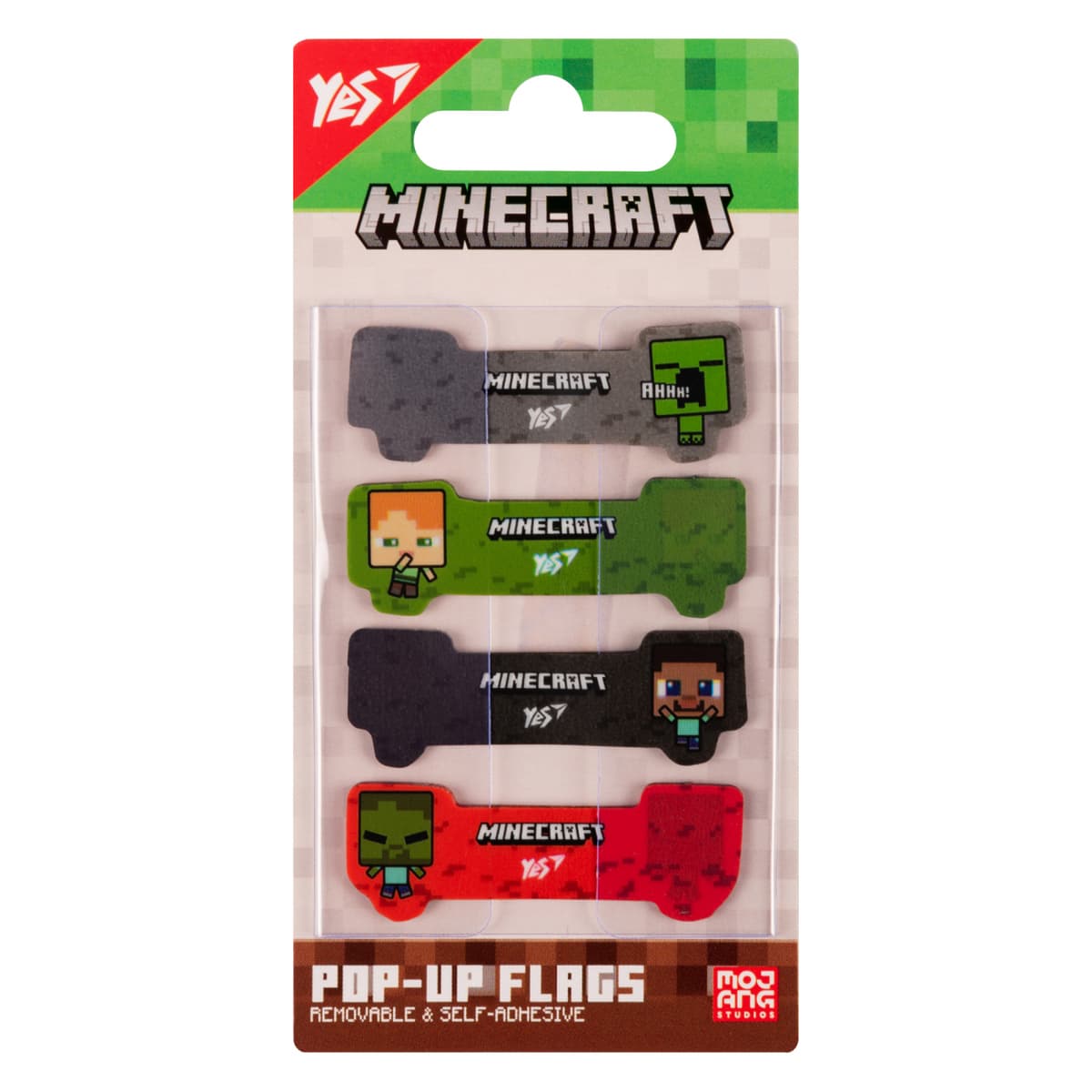 Закладка пласт. "Yes" №170427 Minecraft Pop-up — купити | Канцелярський Сад