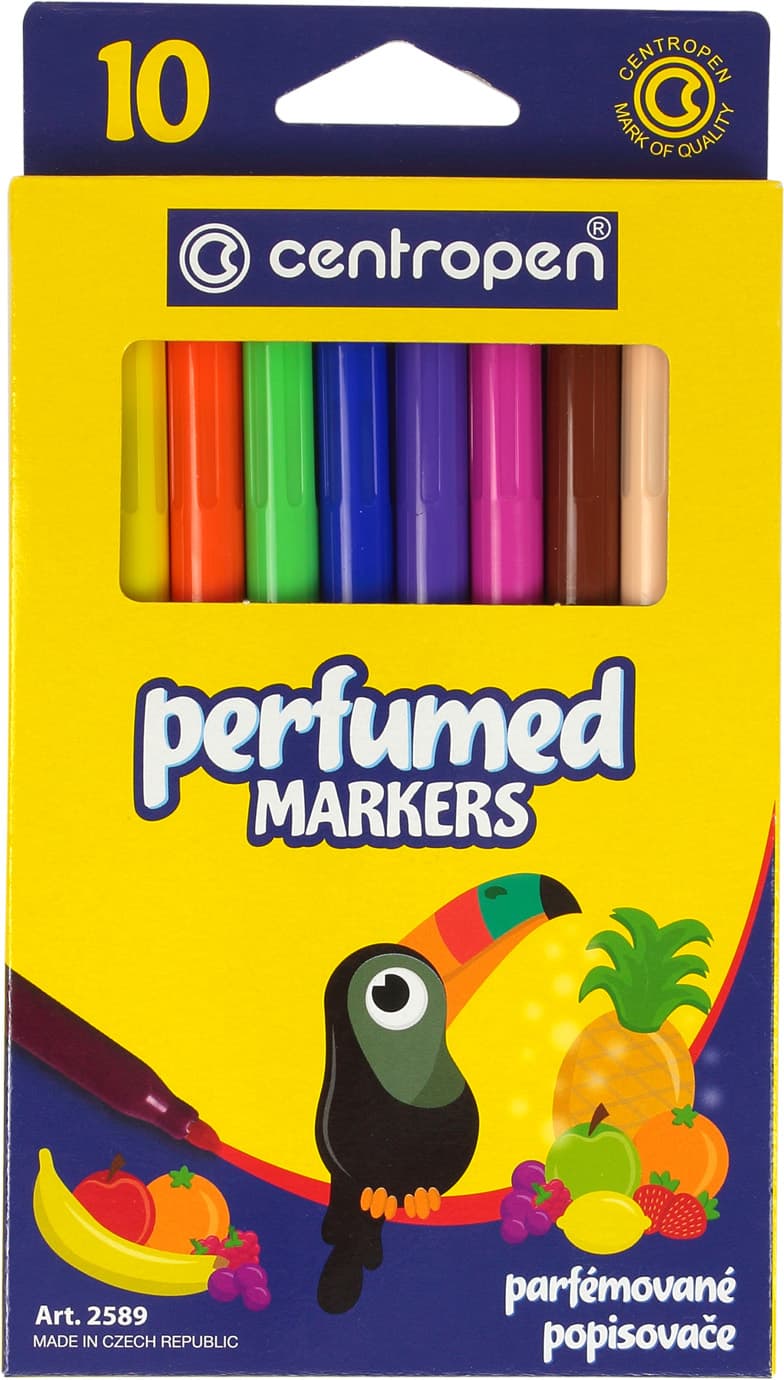 Фломастери "Centropen" 10кольор. Perfumes №2589/10 — купити | Канцелярський Сад