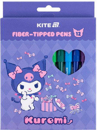Фломастери "Kite" 12кольор. Kuromi №HK25-447-2 — купити | Канцелярський Сад