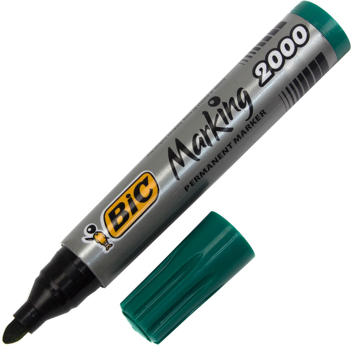 Маркер "Bic" 2000 №820912/0026/8209123 Permanent 0,8-3мм зелений — фото 3