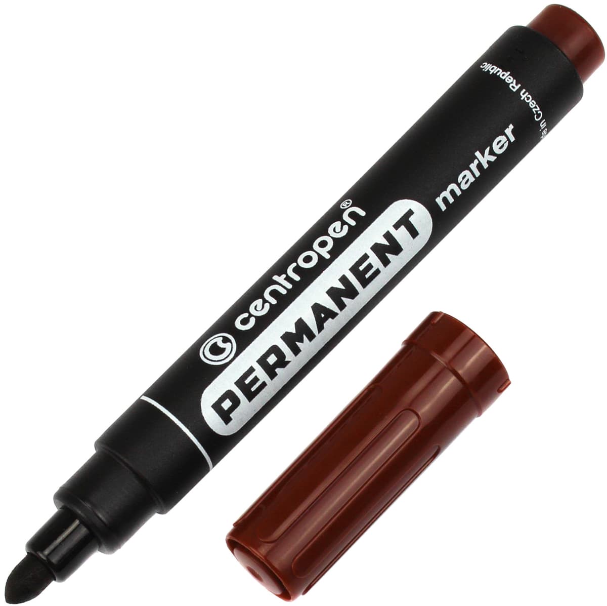 Маркер "Centropen" №8566/07 Permanent 2,5мм коричневий — фото 3