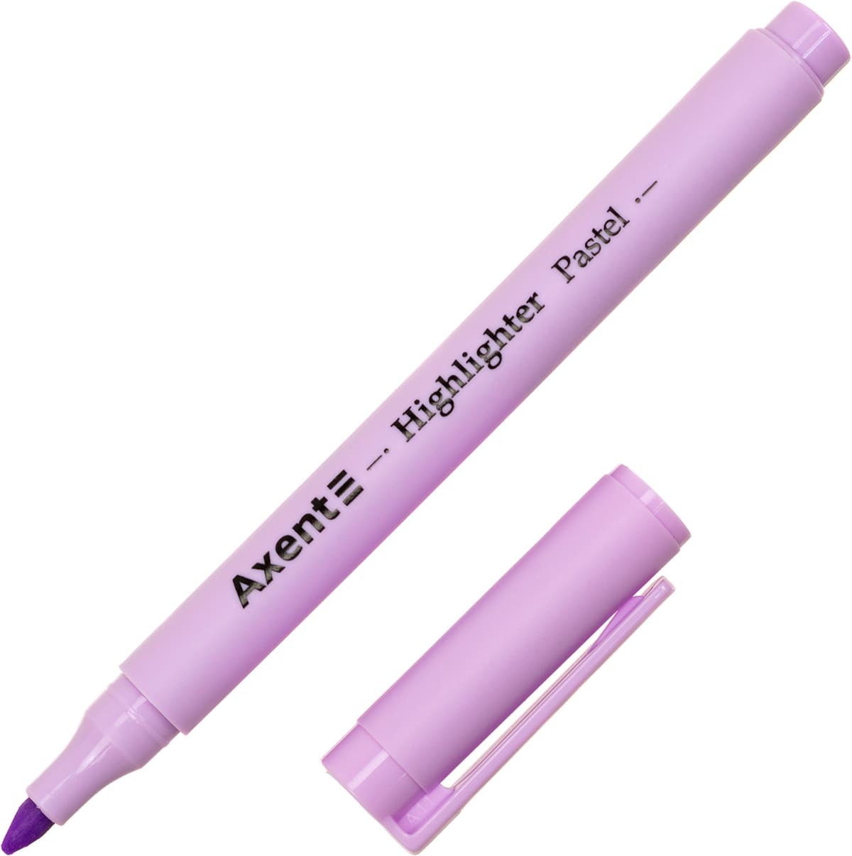 Текстмаркер "Axent" №2533-36-A клин. Highlighter Pastel 2-4мм лавандовий — фото 3