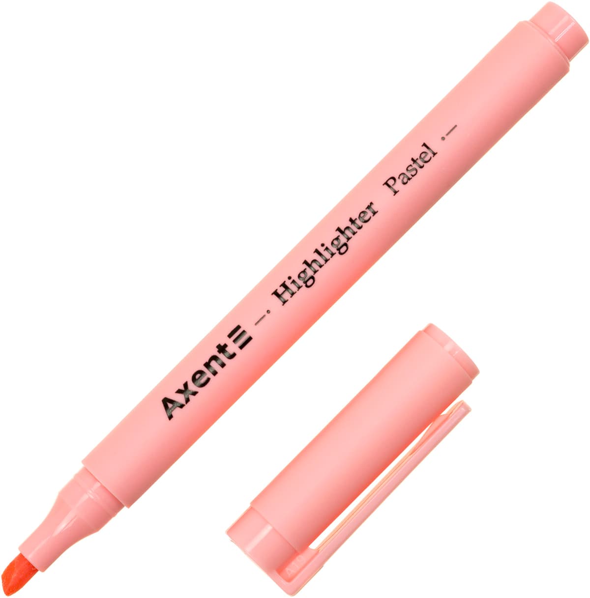 Текстмаркер "Axent" №2533-10-A клин. Highlighter Pastel 2-4мм рожевий — фото 3