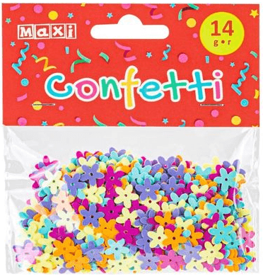 Конфетті для декорування "Maxi" Квіти 14г №MX62629 — купити | Канцелярський Сад