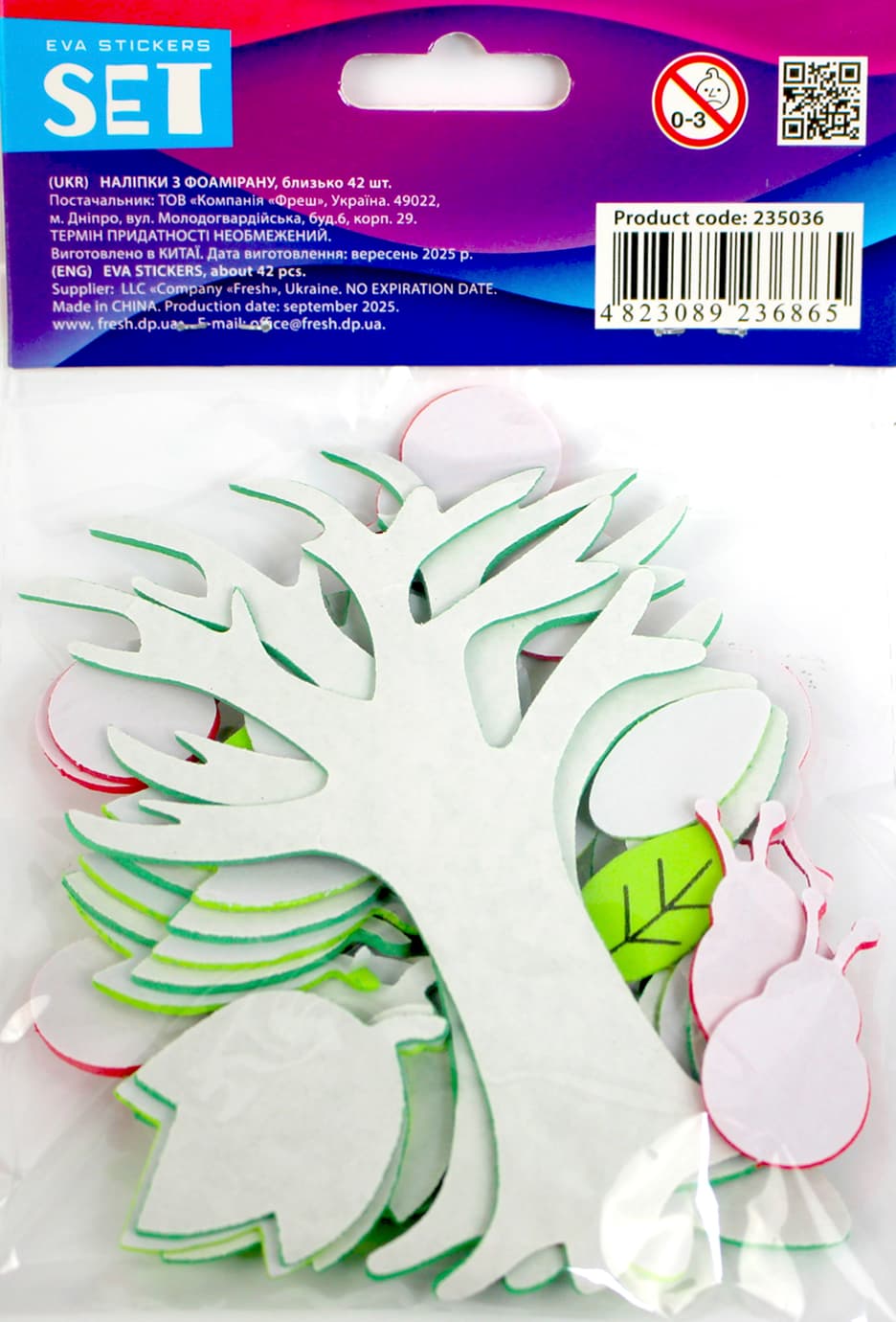 Набір для декорування "Комахи сонечка й листочки" 42шт №235036 — фото 3