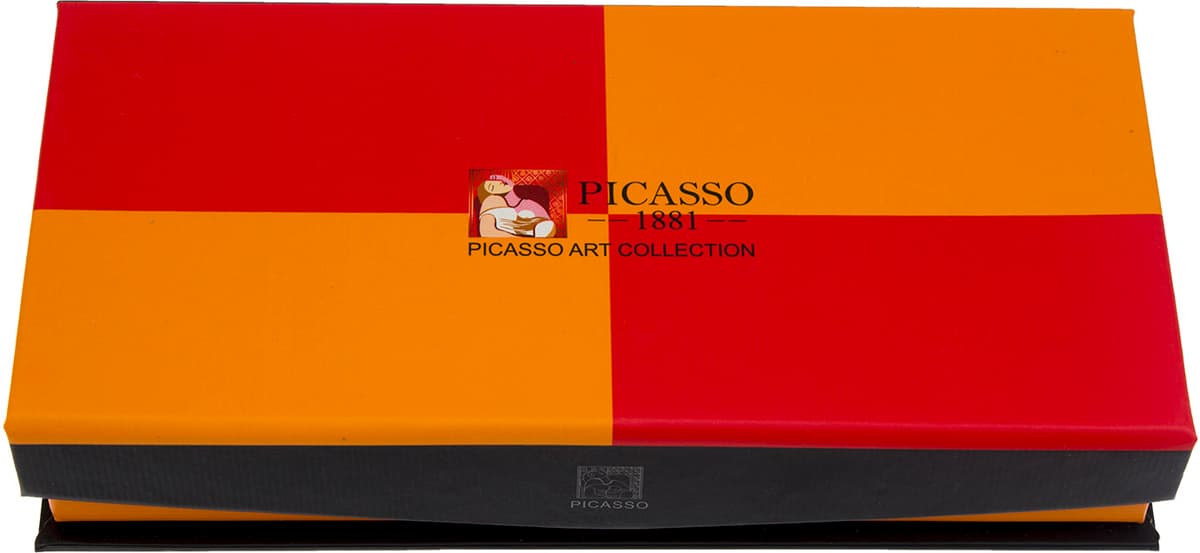 Ручка кап. "Picasso" №988R в подар. картоній упаковці,біл.корпус — фото 6