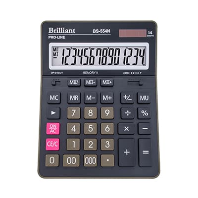Калькулятор "Brilliant" №BS-554N — купити | Канцелярський Сад