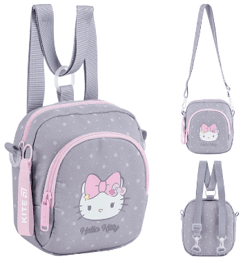 Рюкзак-сумка "Kite" Hello Kitty дитяча 2від. №HK25-2620-1 — купити | Канцелярський Сад