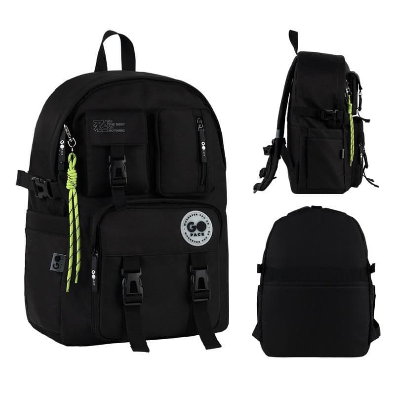 Рюкзак "GoPack" Education Teens 1від.,5карм. чорний №GO26-2500L-3 — купити | Канцелярський Сад
