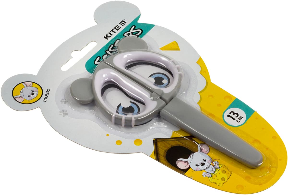 Ножиці дит. "Kite" №K21-017-01 Mouse 13см — купити | Канцелярський Сад