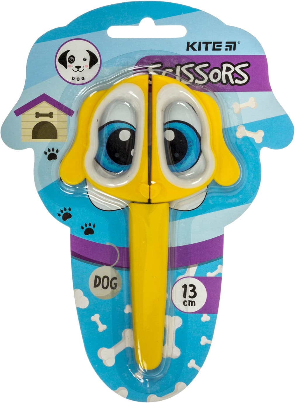 Ножиці дит. "Kite" №K21-017-04 Puppy 13см в футлярі,жовті — фото 3
