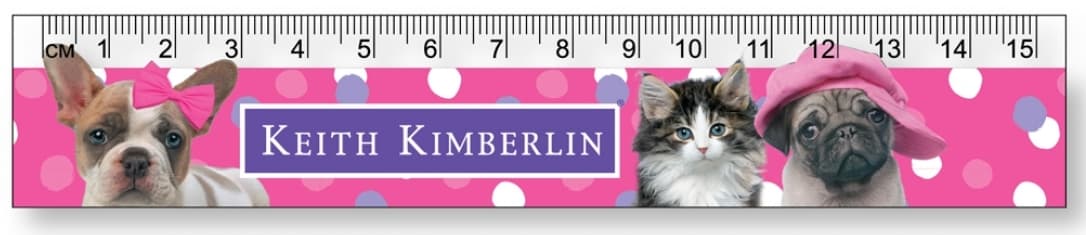 Лінійка пласт. 15см "Yes" Keith Kimberlin №370601 — купити | Канцелярський Сад