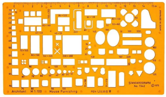 Лінійка архітектурна (меблева) 1:100 "Leniar" №10307 — купити | Канцелярський Сад