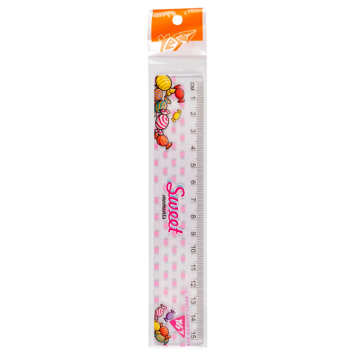 Лінійка пласт. 15см "Yes" Sweet Cream №370662 — купити | Канцелярський Сад