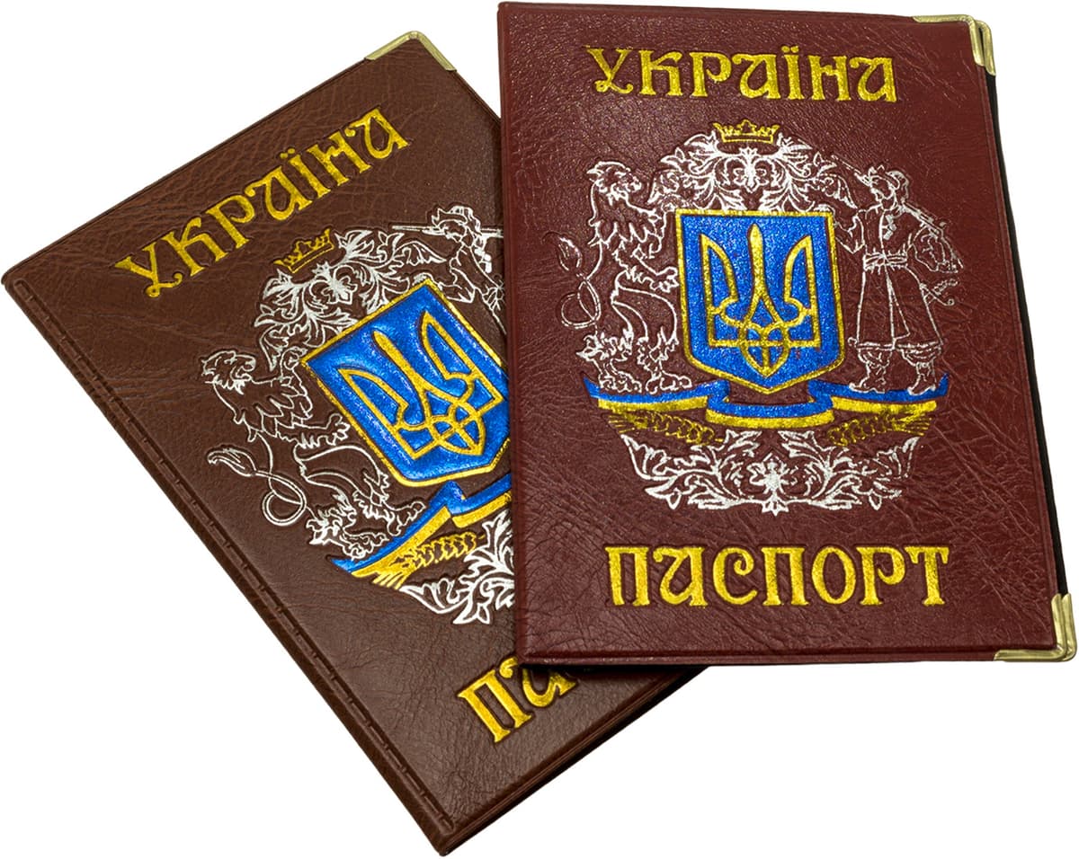 Обклад. на Паспорт України "Козак"шкірзам. №130-Па — фото 4