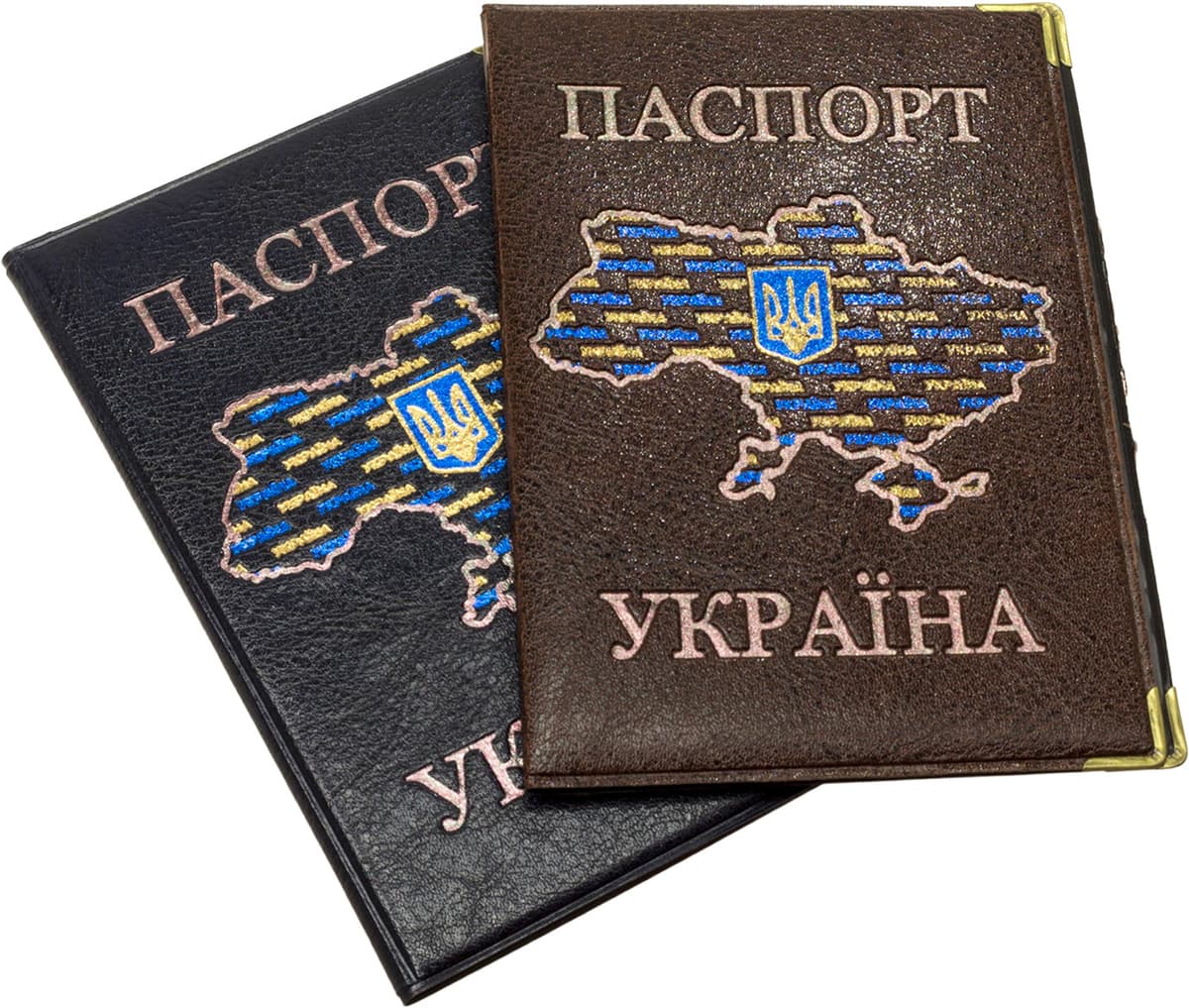 Обклад. на Паспорт України "Карта"шкірзам. №131-Па — фото 4