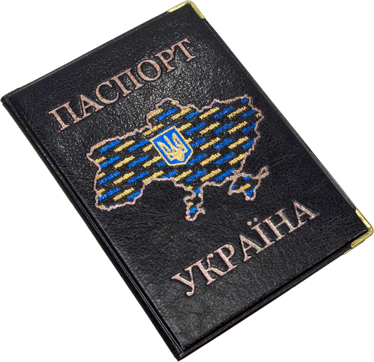 Обклад. на Паспорт України "Карта"шкірзам. №131-Па — купити | Канцелярський Сад