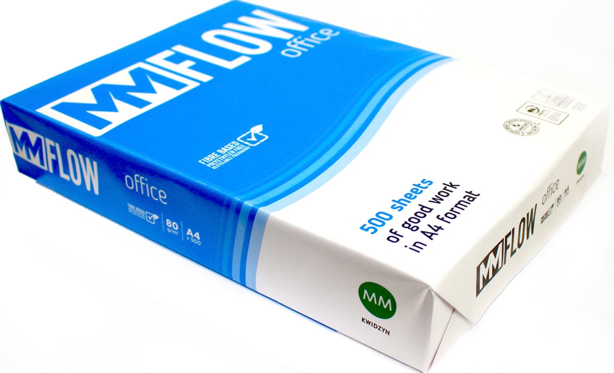Папір офісний А4 "MM Flow Office" 80г/м2 В (500арк) — фото 3