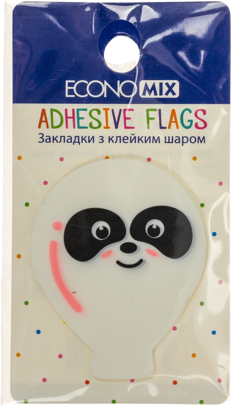 Стікери-закладки пласт. "Economix" Fun balloons 40х50мм 20шт асорті №E20967-02 — фото 3