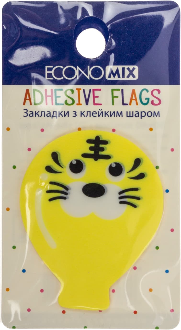 Стікери-закладки пласт. "Economix" Fun balloons 40х50мм 20шт асорті №E20967-01 — фото 7