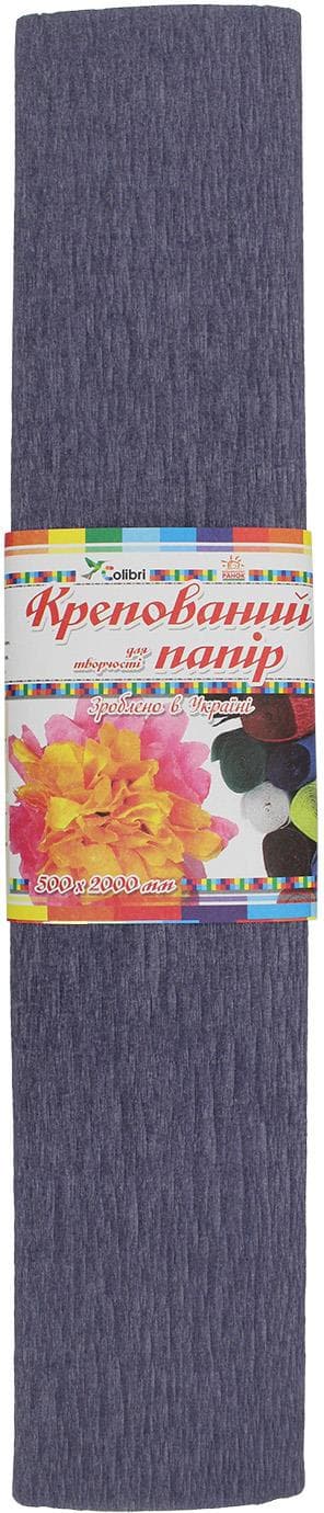 Папір гофра №10.1 2м х50см (св.-сірий) — купити | Канцелярський Сад