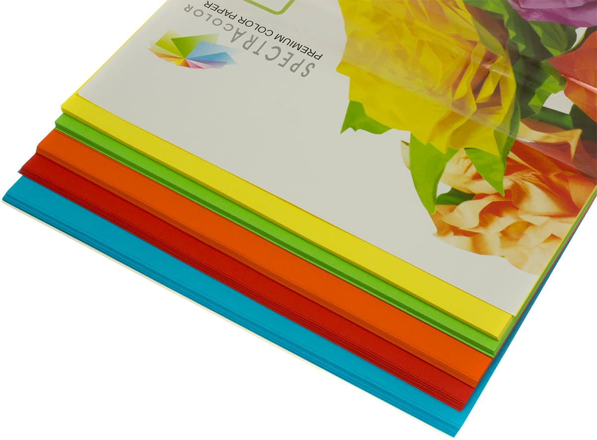 Папір кольор. А4 80г/м інт. 5х20 Spectra Color-Rainbow Pack Deep IT 82 "A"(100шт) — фото 3