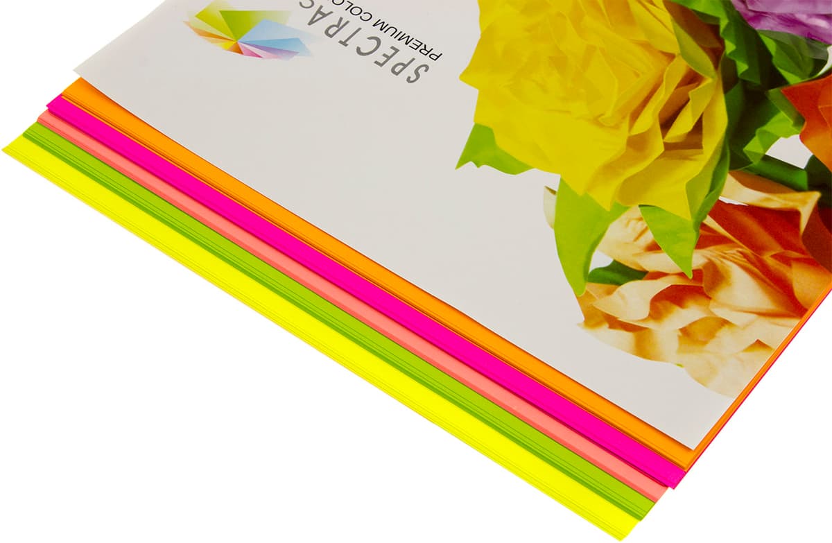 Папір кольор. А4 75г/м неон 5х10 Spectra Color-Rainbow Pack Cyber IT 82 "O"(50шт) — фото 3