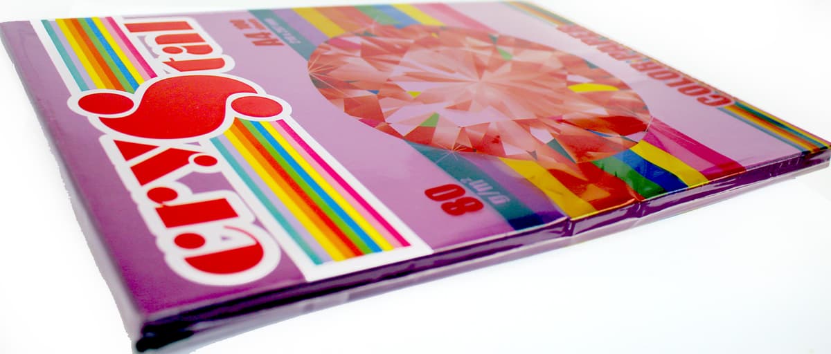 Папір кольор. А4 80г/м темн. Crystal Color Paper Raspberry 44A (т.-малиновий) — фото 4