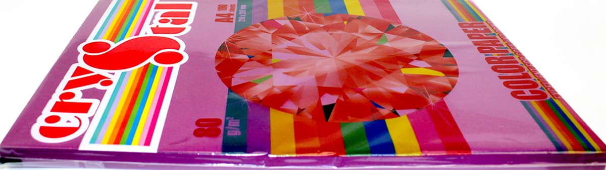 Папір кольор. А4 80г/м темн. Crystal Color Paper Raspberry 44A (т.-малиновий) — фото 5