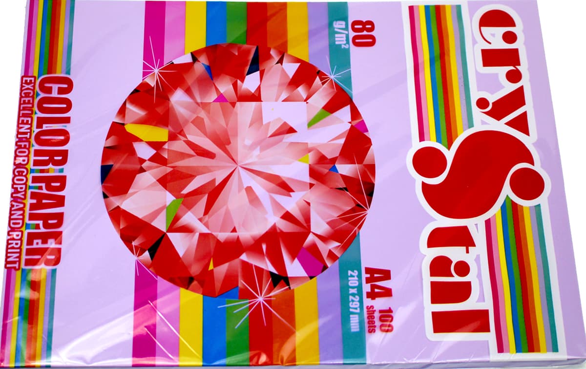 Папір кольор. А4 80г/м інт. Crystal Color Taro 274 (фіолетовий) — фото 7