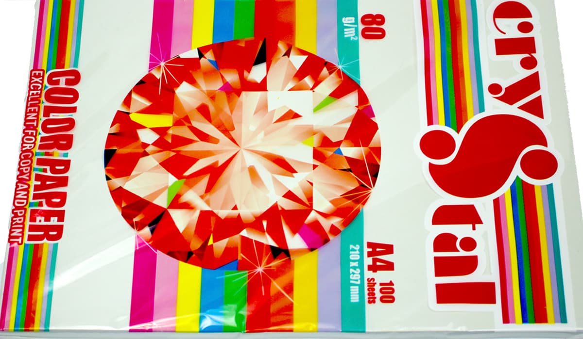 Папір кольор. А4 80г/м інт. Crystal Color Paper Platinum 272 (сірий) — фото 7