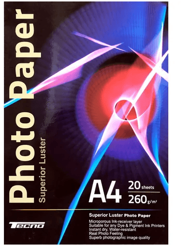 Фотопапір "Tecno" (Premium Satin) А4 260г/м2 — купити | Канцелярський Сад