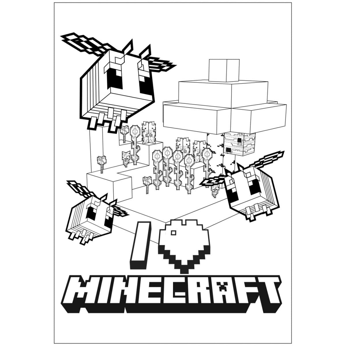 Розмальовка А4 "Minecraft 2" 12стор. №743219/Yes — фото 3