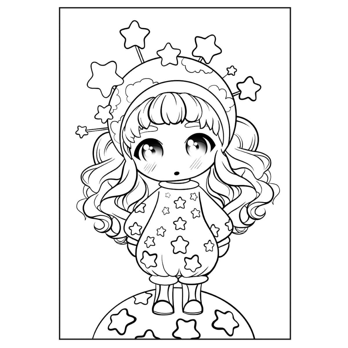 Розмальовка А4 "Anime baby girls" 12стор. №743065/1В — фото 4