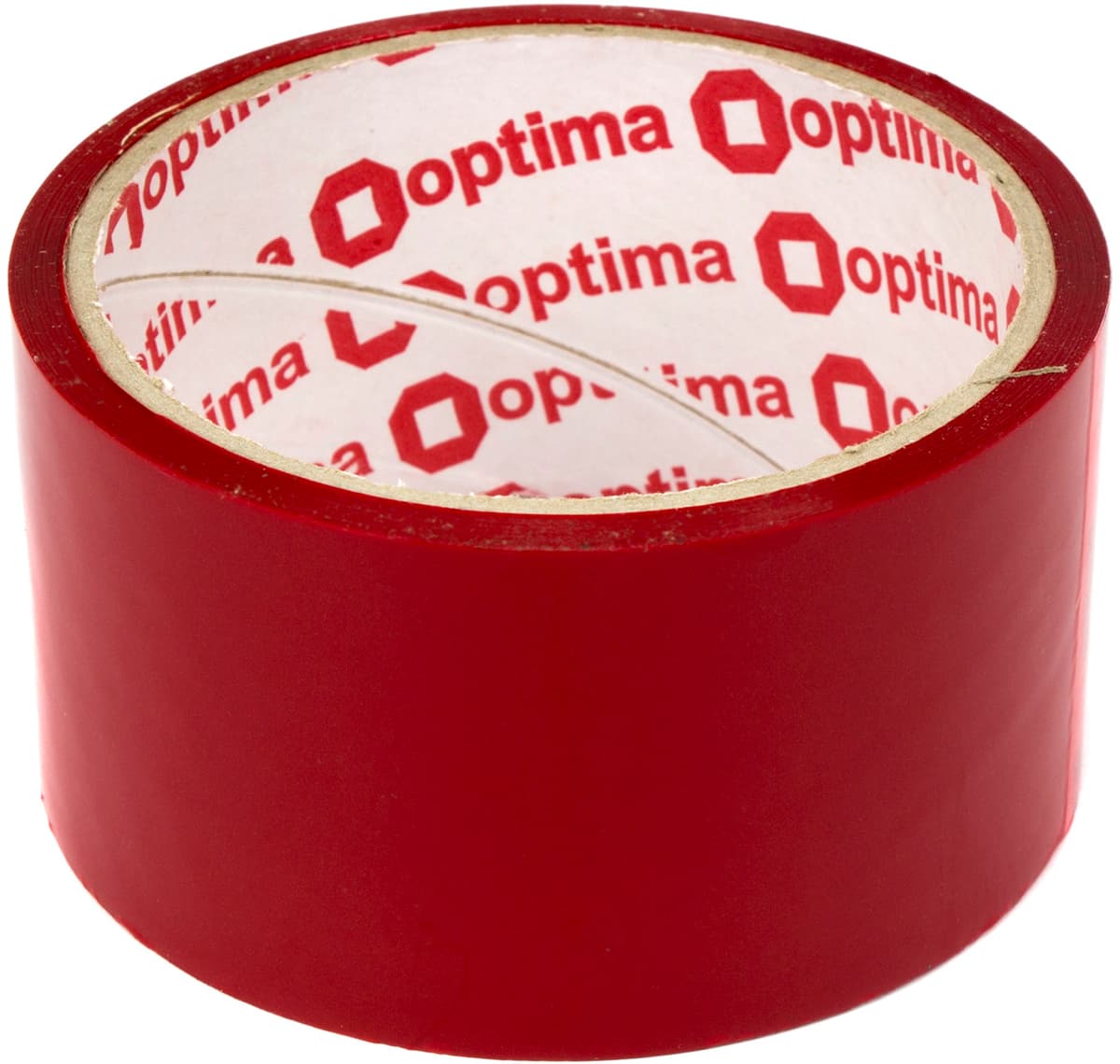 Стрічка клейка пакув. "Optima" 48ммх30м черв. №O45304-03 — фото 4