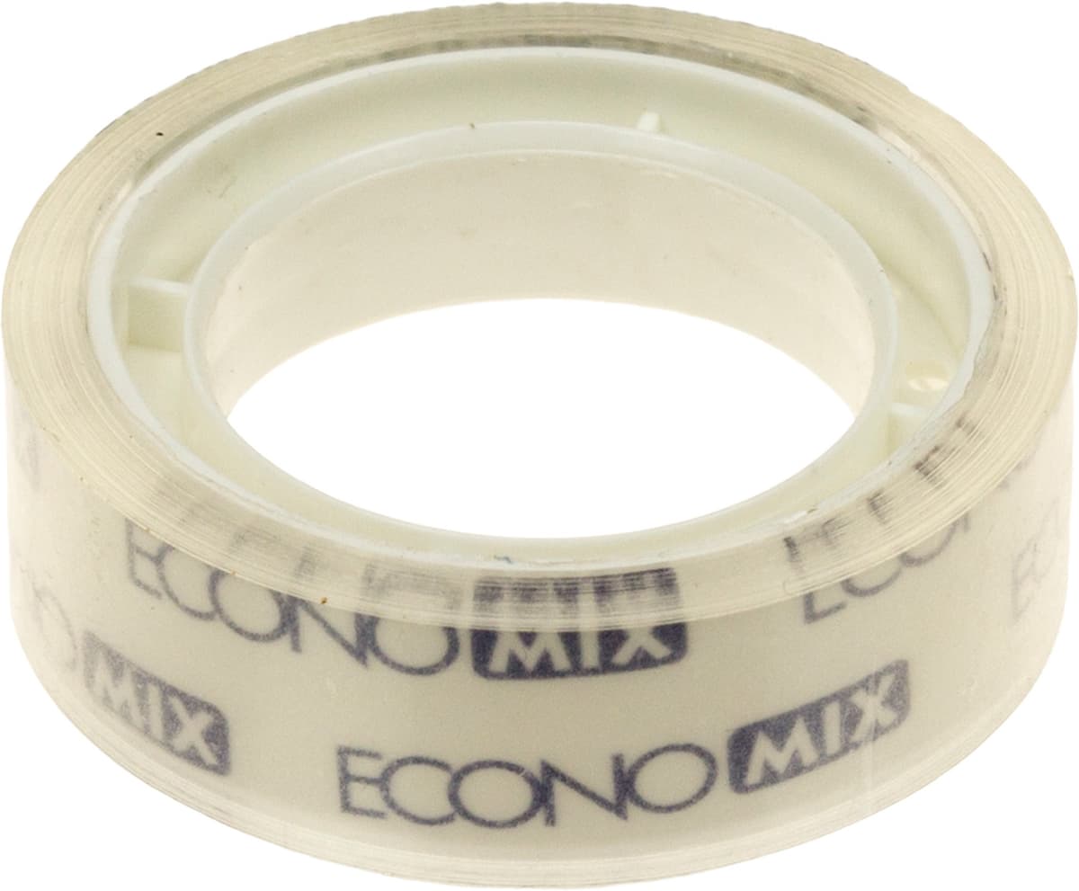 Стрічка клейка канц. "Economix" 12ммх10м прозор. №E40804 — фото 4