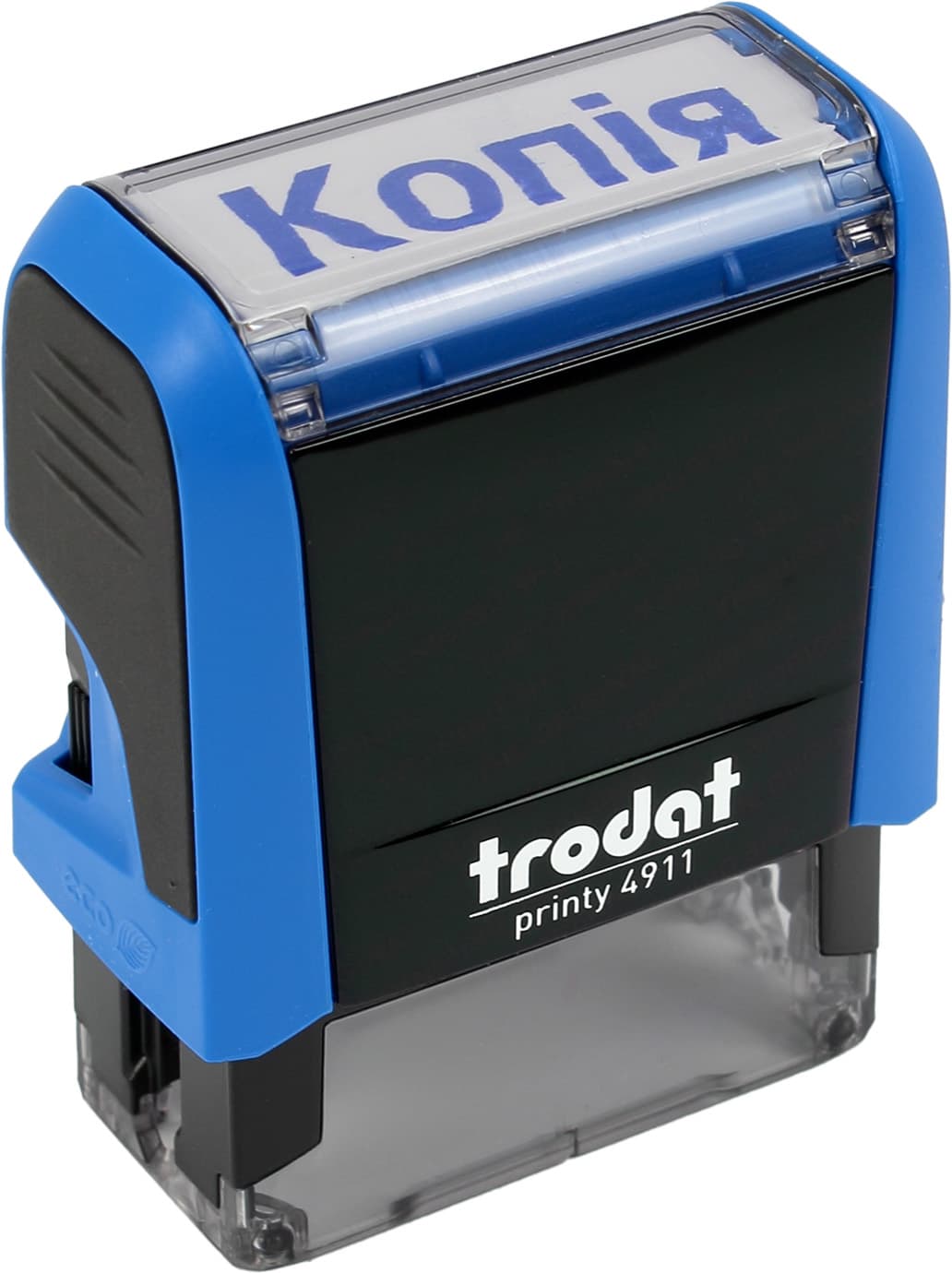 Оснастка для штампа пласт. 38х14мм Trodat №4911 "Копія" (синя) — фото товару | Канцелярський Сад