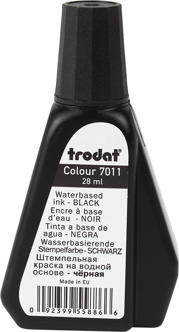Штемпельна фарба "Trodat" №7011 28мл чорн. — фото товару | Канцелярський Сад