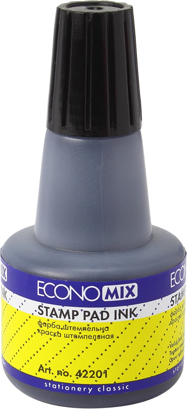 Штемпельна фарба "Economix" №E42201-01 чорн. — купити | Канцелярський Сад