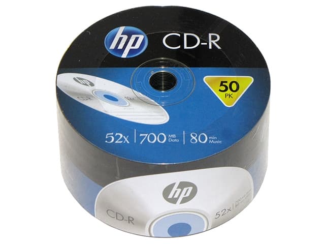 CD-R Hewlett-Pack 52x 700mb bulk(50)(600) №2189 — купити | Канцелярський Сад