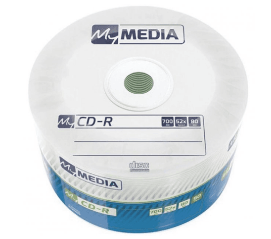 CD-R MyMedia 52x 700mb matt silver bulk(50)(300) №2010/2008 — купити | Канцелярський Сад
