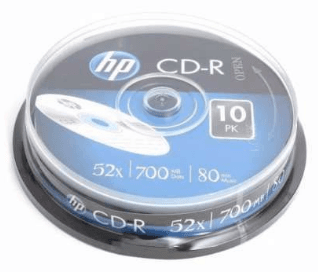 CD-R Hewlett-Pack 52x 700mb штир — купити | Канцелярський Сад