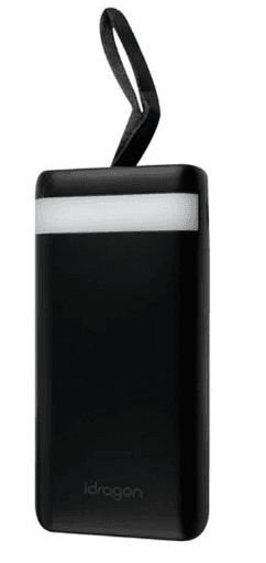 УМБ "Idragon" Power Bank 20000mAh 2A black №KP-20/Breidon — купити | Канцелярський Сад